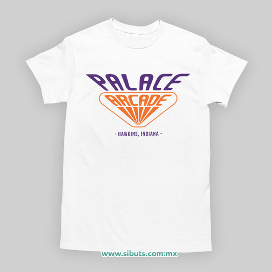 Playera Hombre Stranger Things Palace Arcade
