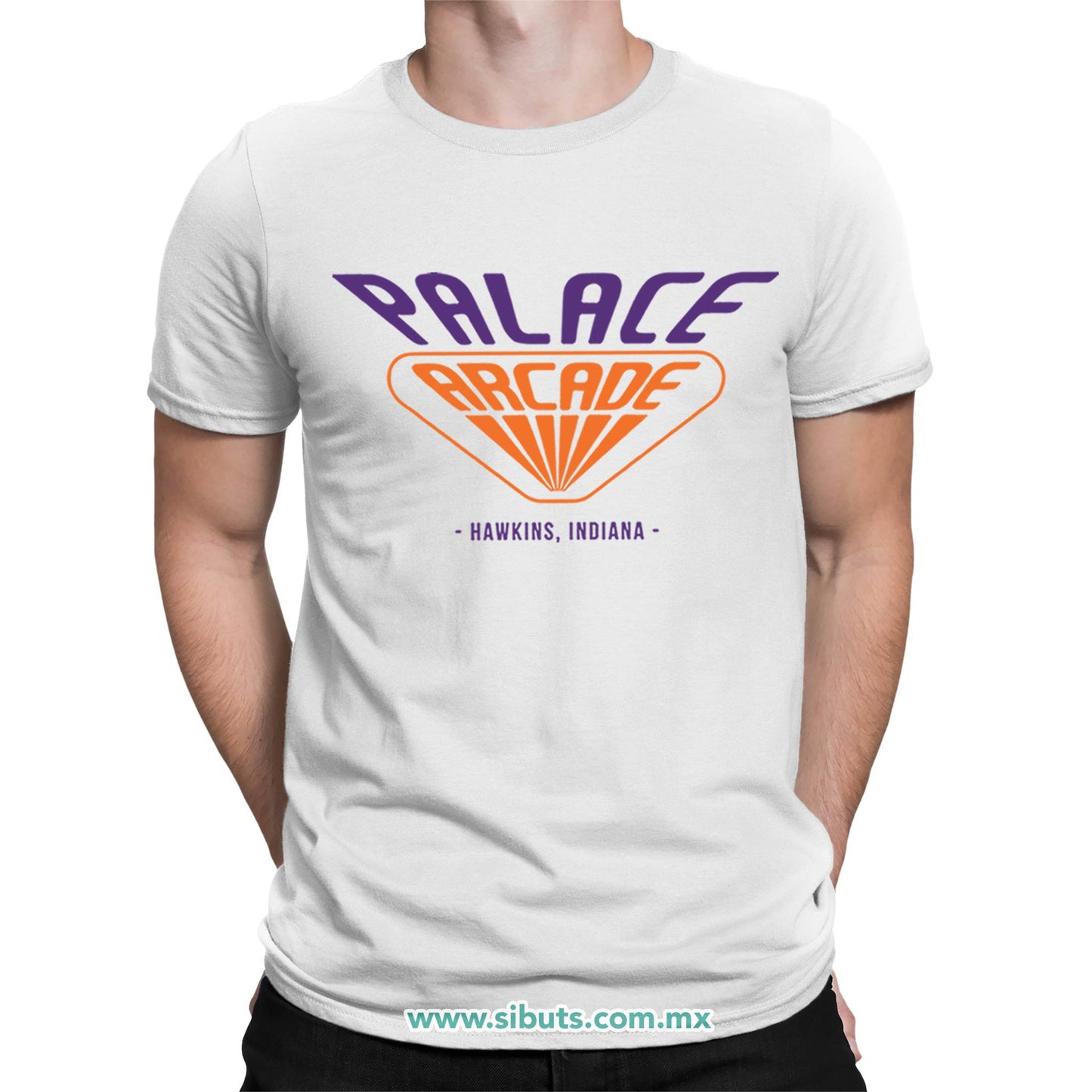 Playera Hombre Stranger Things Palace Arcade