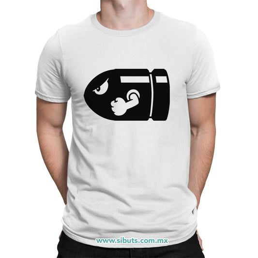Playera Hombre Super Mario Bross Bullet