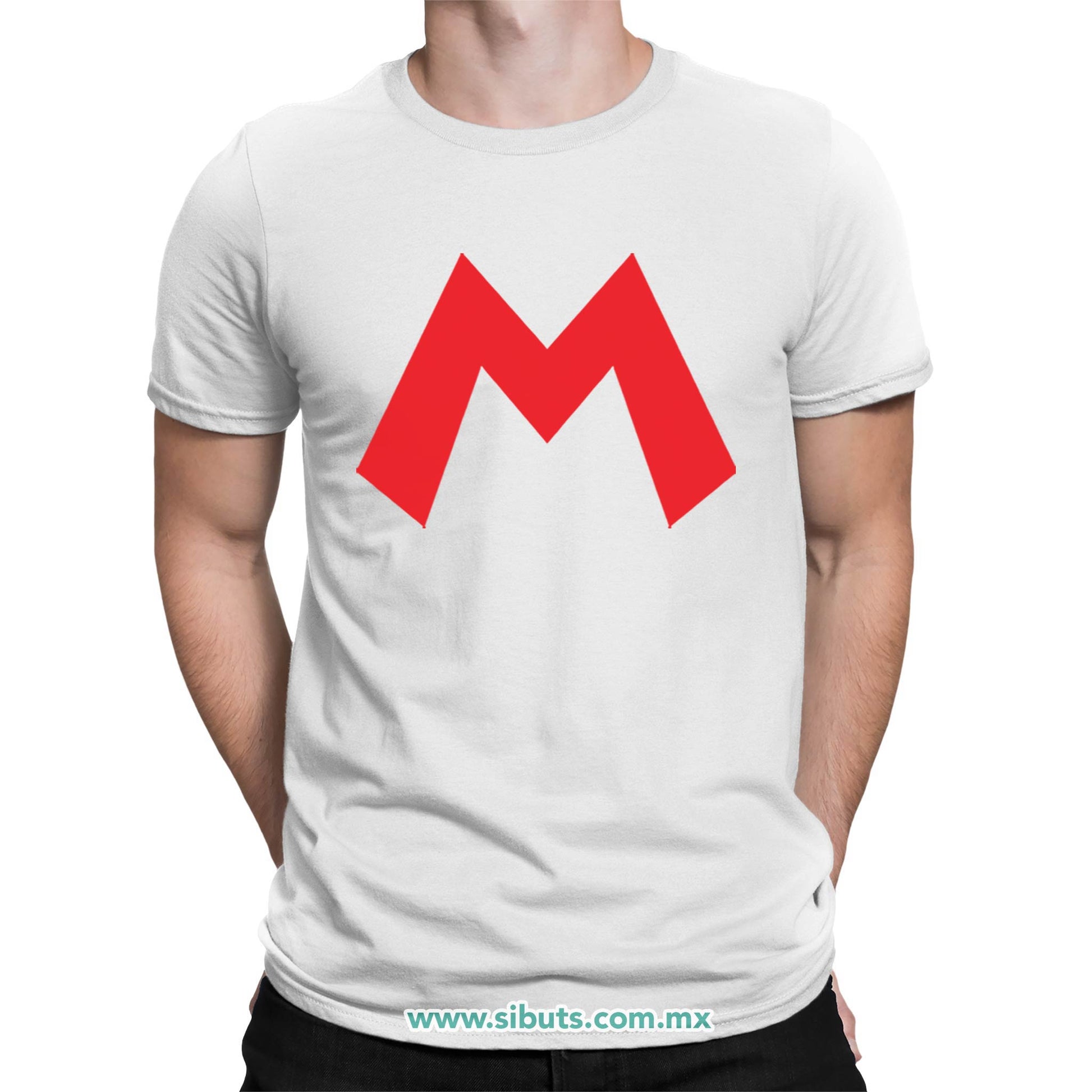 Playera Hombre Super Mario Bros Rojo