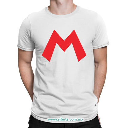 Playera Hombre Super Mario Bros Rojo