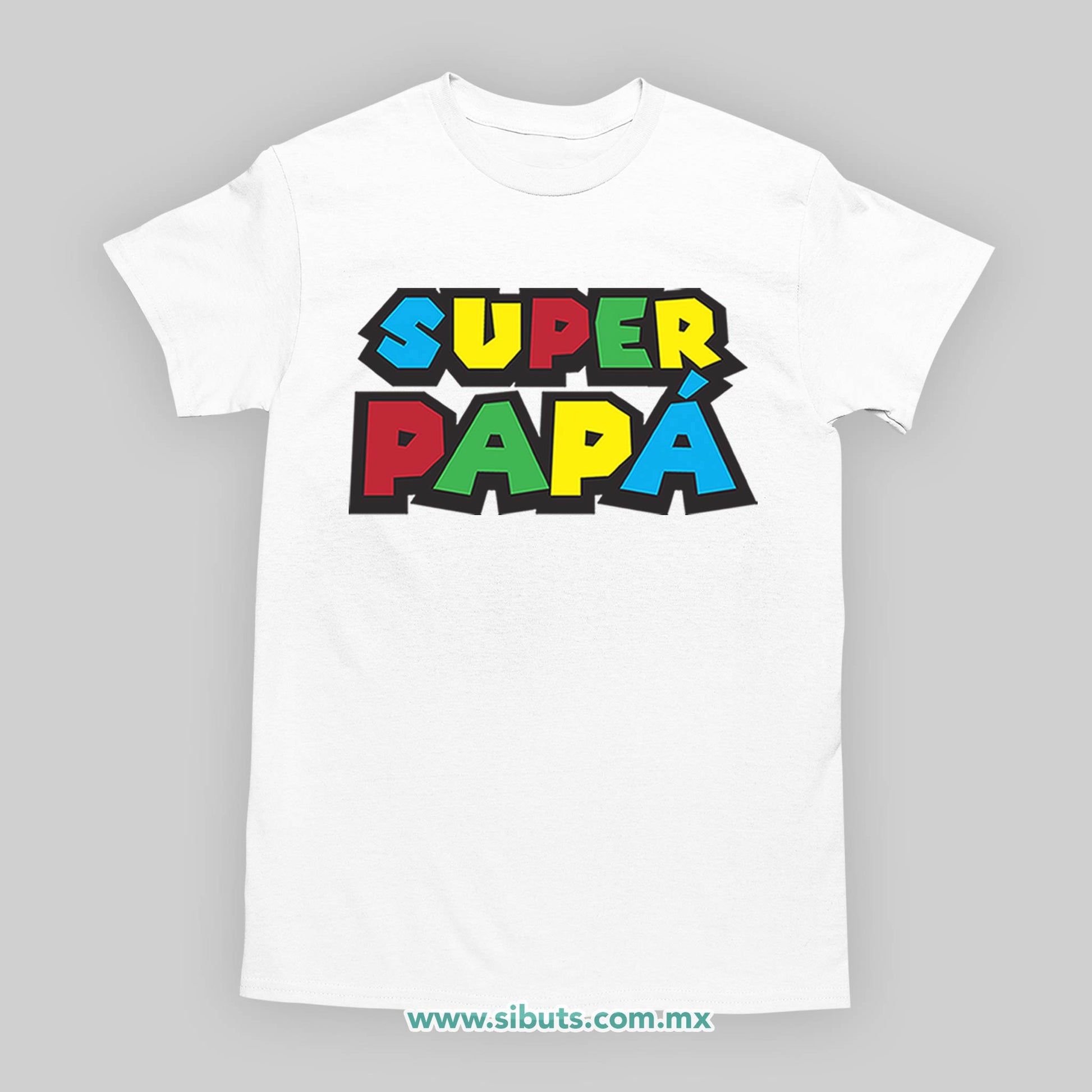 Playera Hombre Super Papá Mario Bros