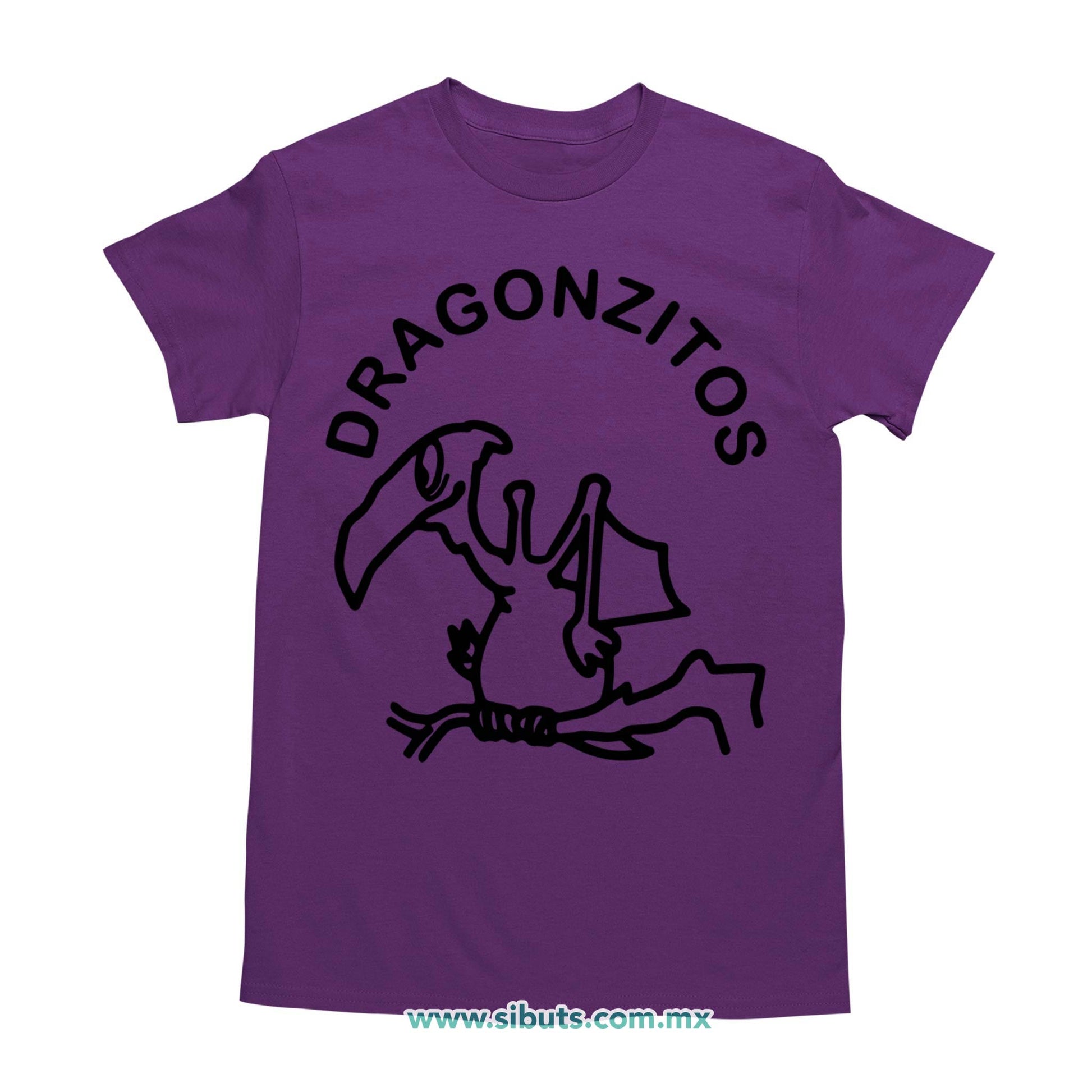 Playera Hombre Dulces Dragonzito Morado