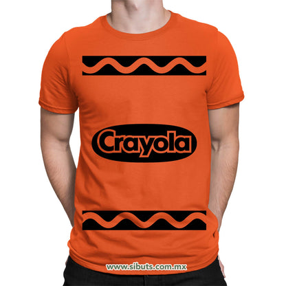 Playera Hombre Crayola Naranja
