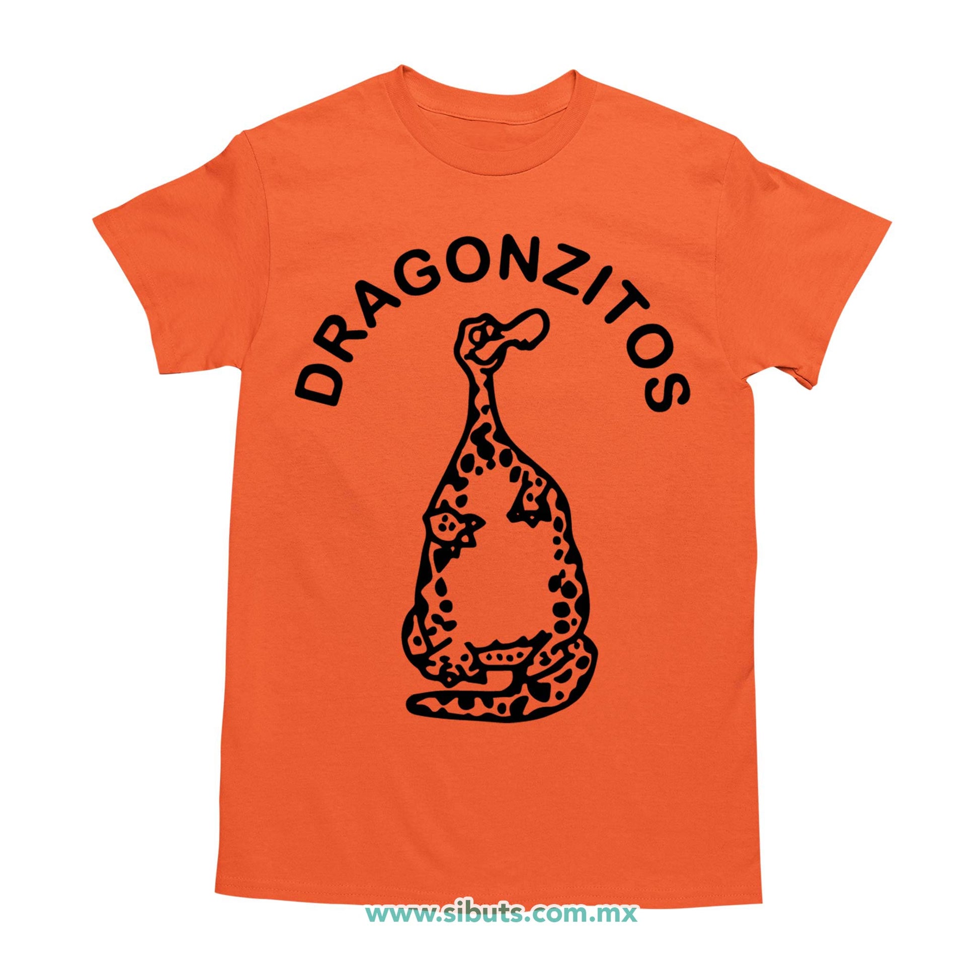 Playera Hombre Dulces Dragonzito Naranja