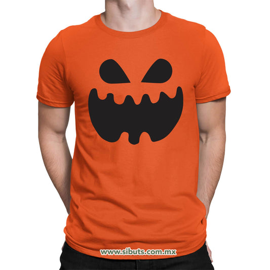 Playera Hombre Halloween Calabaza Pumpkin