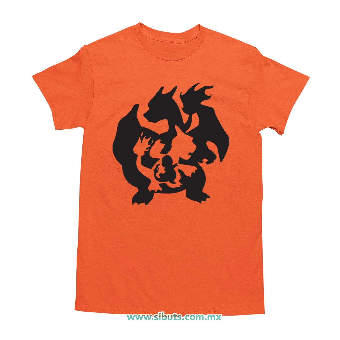 Playera Hombre Pokemon Charmander Evolutions