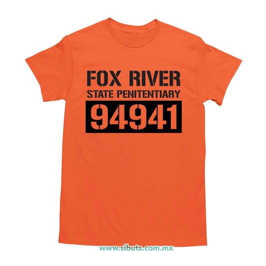 Playera Hombre Prison Break Fox River State Penitentiary