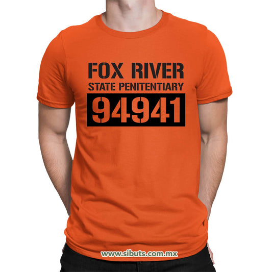 Playera Hombre Prison Break Fox River State Penitentiary
