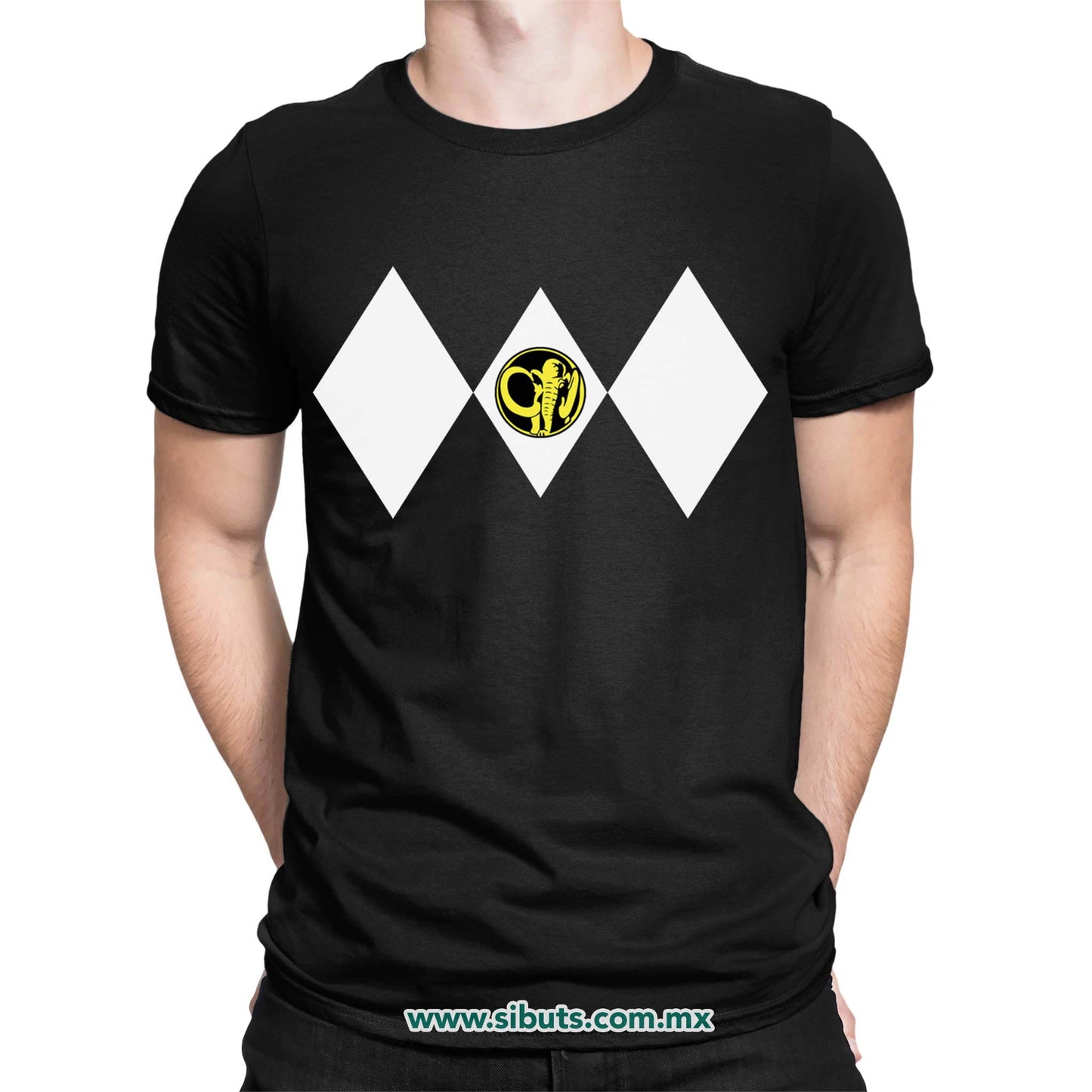 Playera Hombre Power Ranger Negro