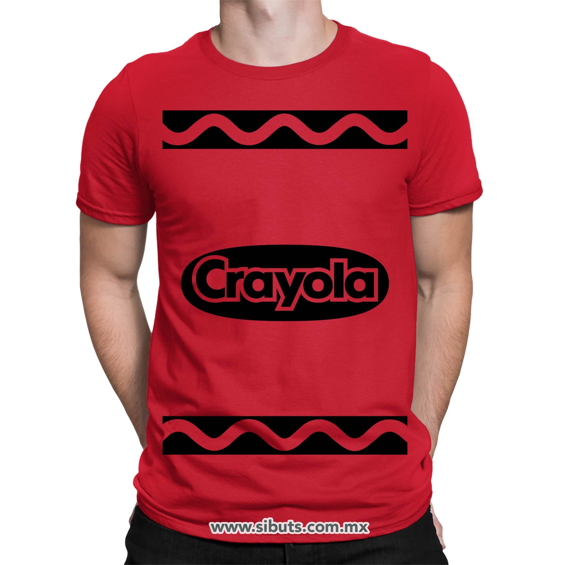 Playera Hombre Crayola Rojo