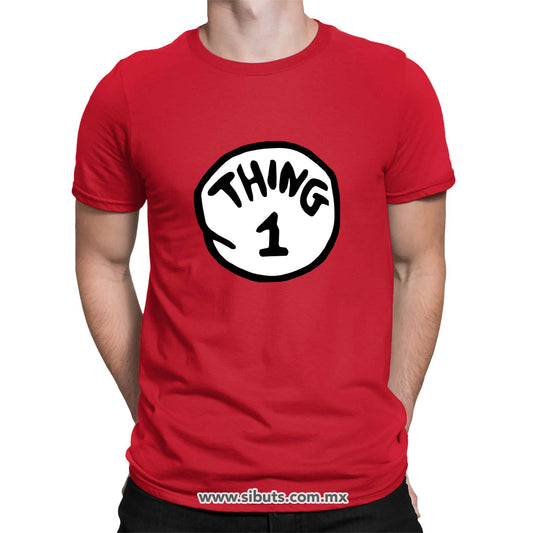 Playera Hombre Dr. Seuss Thing 1