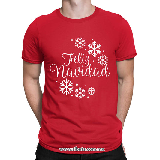 Playera Hombre Feliz Navidad