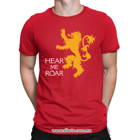 Playera Hombre Game Of Thrones House Lanister