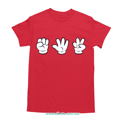 Playera Hombre Juego Piedra Papel O Tijera