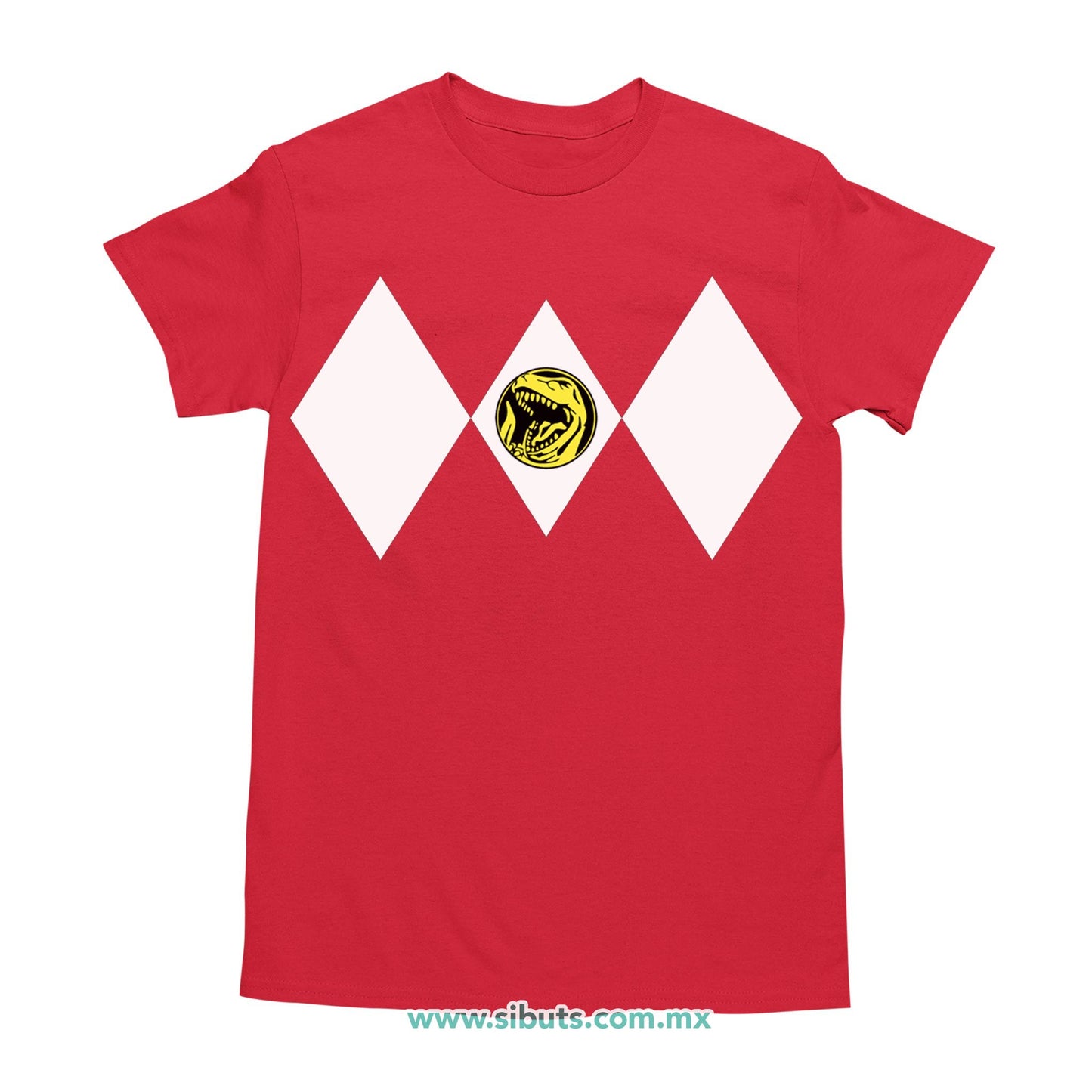 Playera Hombre Power Ranger Rojo