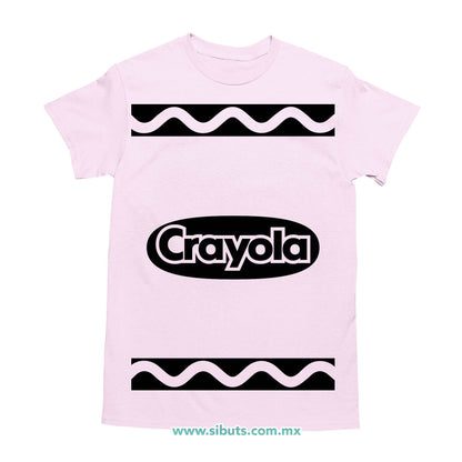 Playera Hombre Crayola Rosa