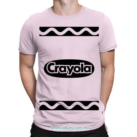 Playera Hombre Crayola Rosa