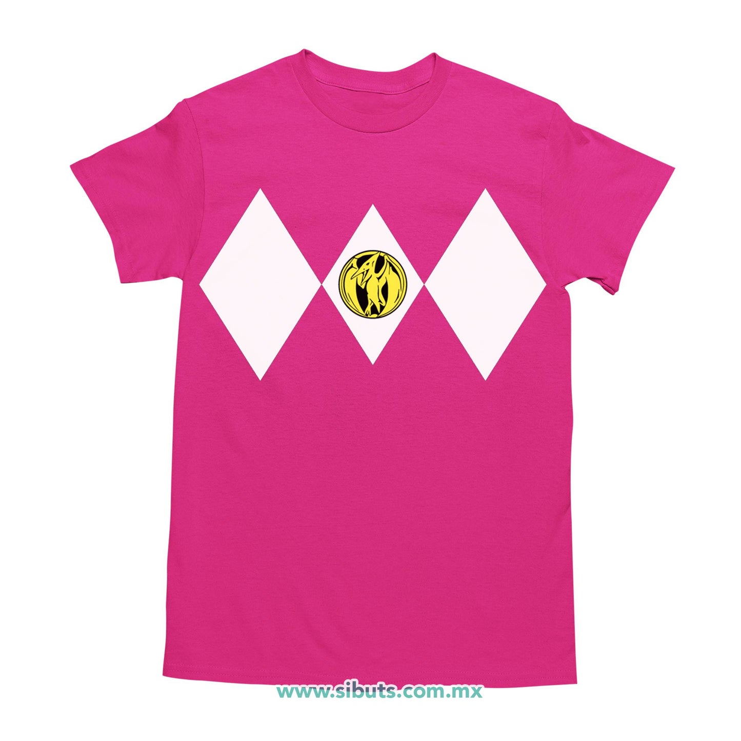 Playera Hombre Power Ranger Rosa