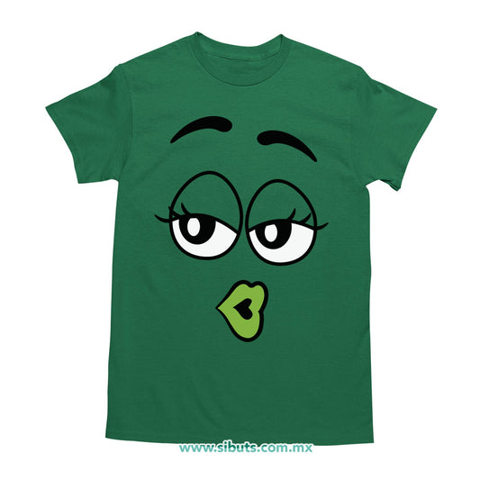 Playera Hombre Chocolates M&M Verde