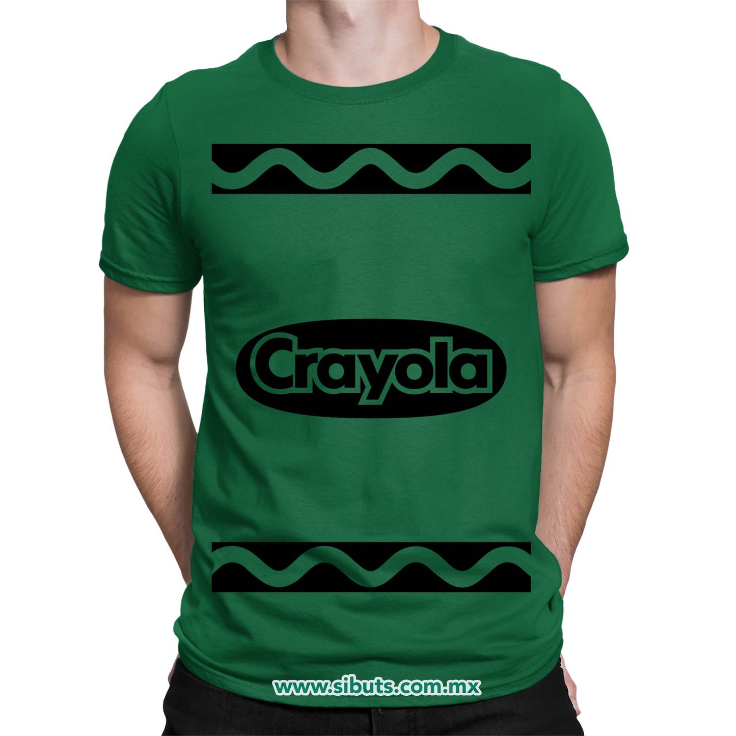 Playera Hombre Crayola Verde