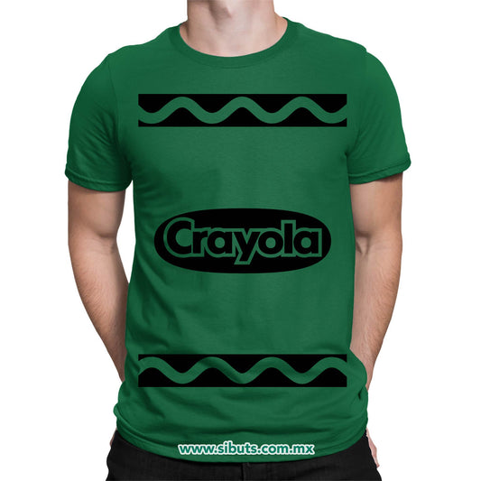 Playera Hombre Crayola Verde