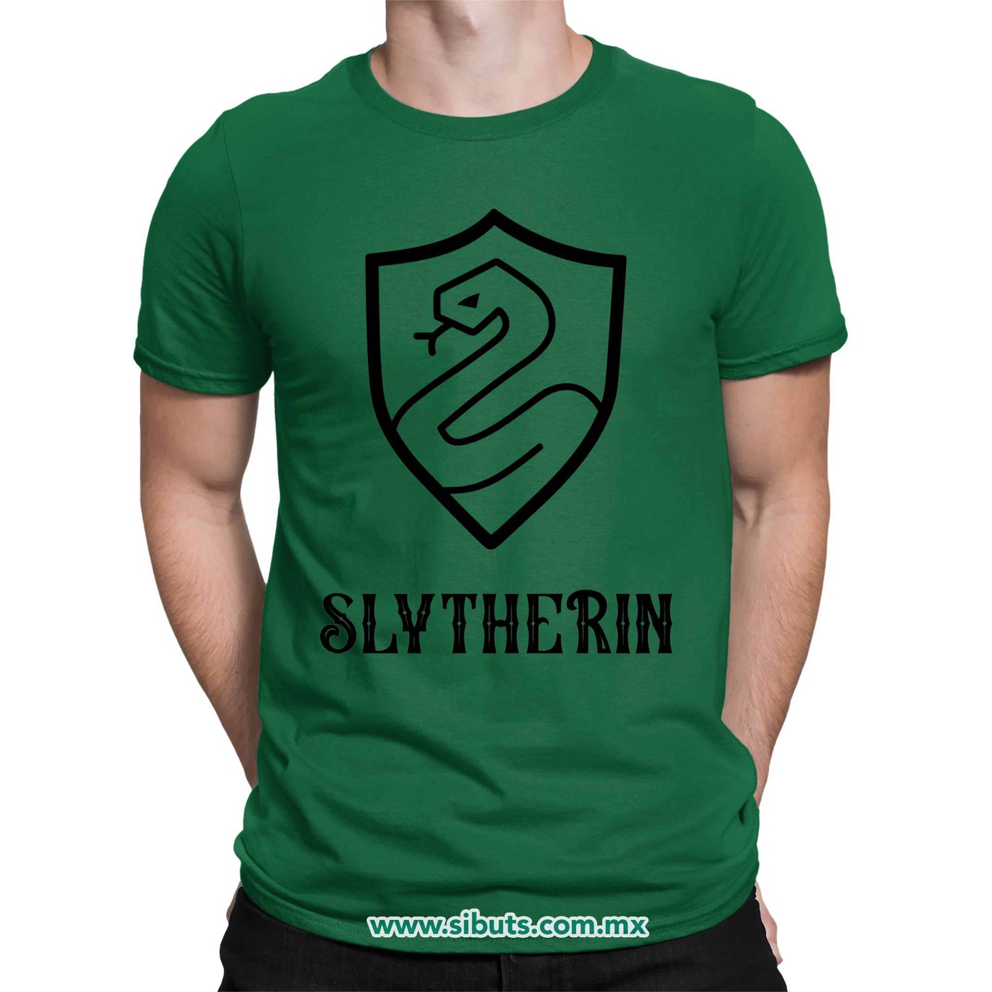 Playera Hombre Harry Potter Slytherin