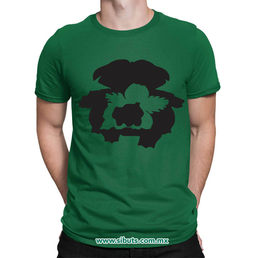 Playera Hombre Pokemon Bulbasaur Evolutions