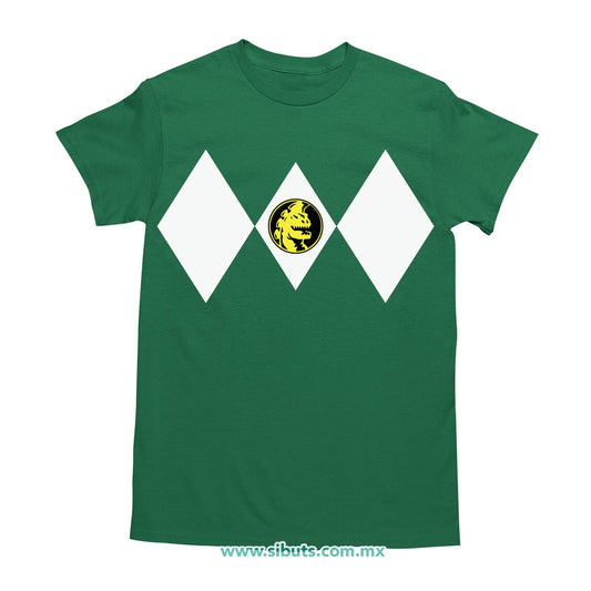 Playera Hombre Power Ranger Verde