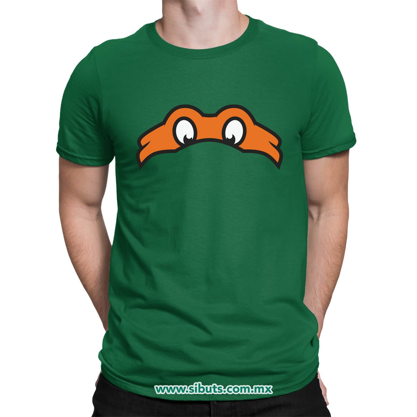 Playera Hombre Tortuga Ninja Miguel Angel