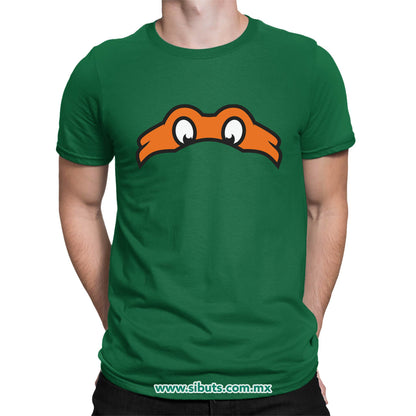 Playera Hombre Tortuga Ninja Miguel Angel