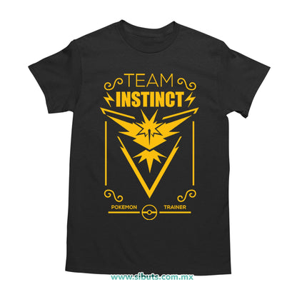 Playera Hombre Pokemon Go Team Instinct