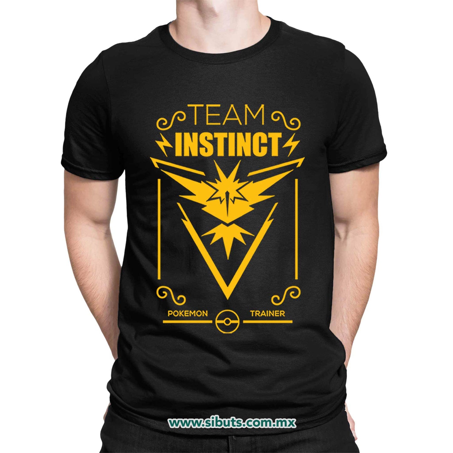 Playera Hombre Pokemon Go Team Instinct