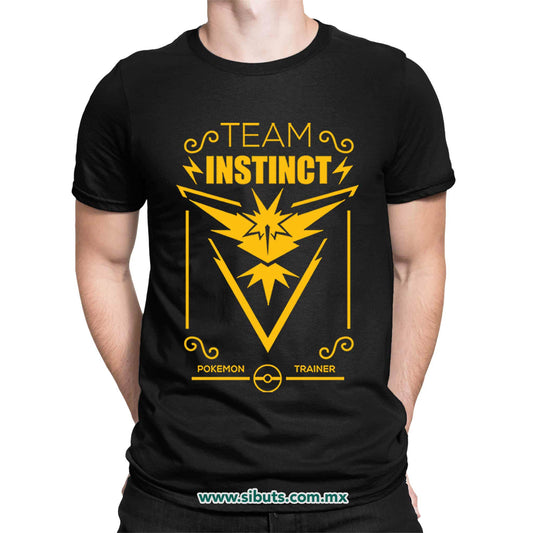Playera Hombre Pokemon Go Team Instinct