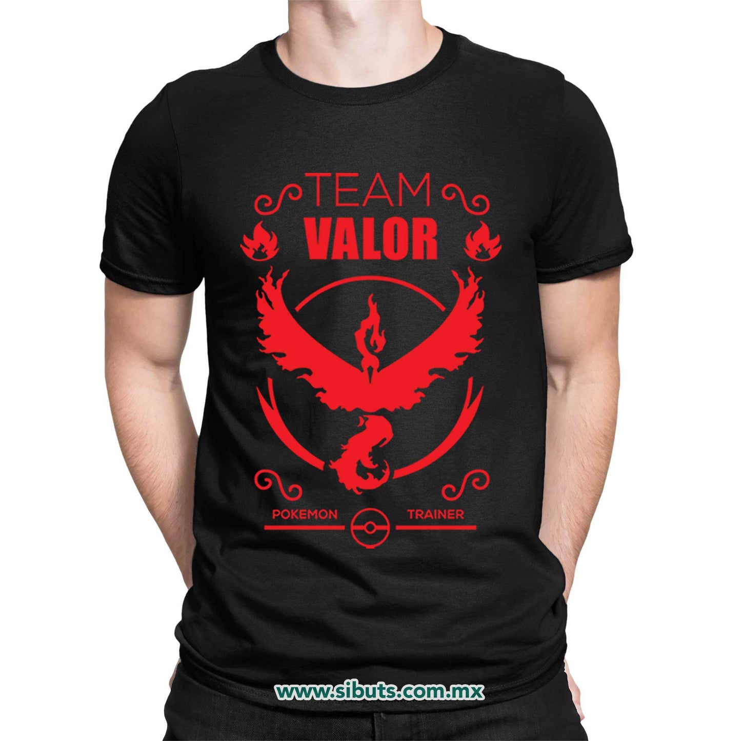 Playera Hombre Pokemon Go Team Valor