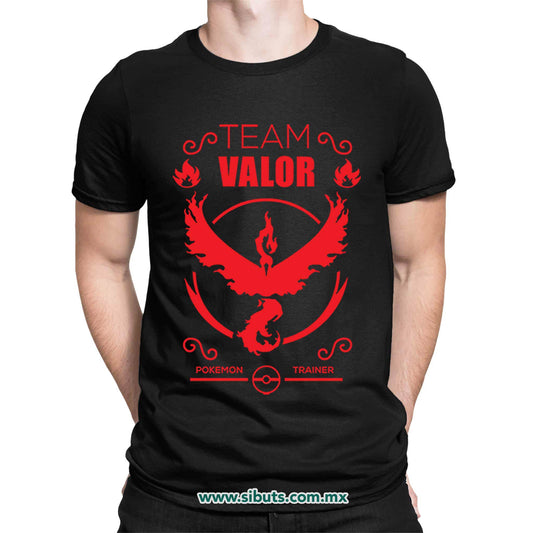 Playera Hombre Pokemon Go Team Valor
