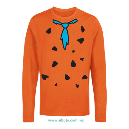 Playera Hombre Manga Larga Pedro Picapiedra