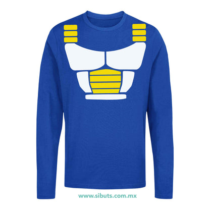Playera Hombre Manga Larga Dragon Ball Vegeta
