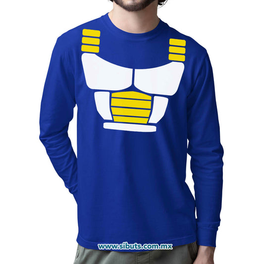 Playera Hombre Manga Larga Dragon Ball Vegeta