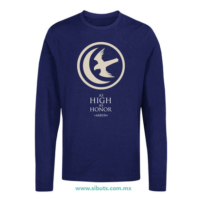 Playera Hombre Manga Larga Game Of Thrones House Arryn