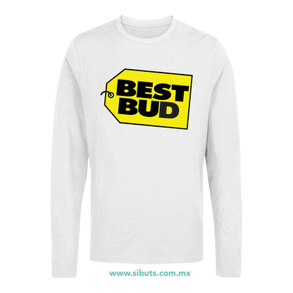 Playera Hombre Manga Larga Best Bud