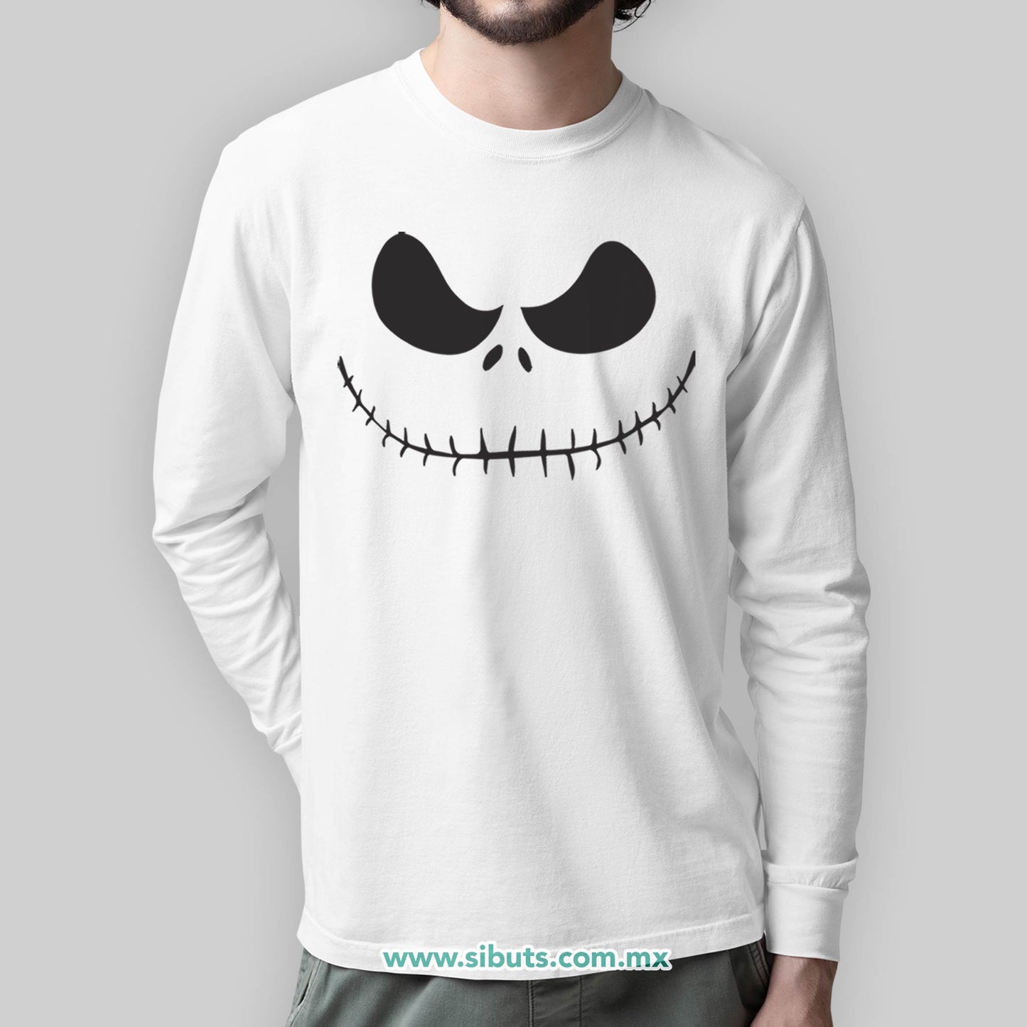 Playera Hombre Manga Larga El Extraño Mundo De Jack