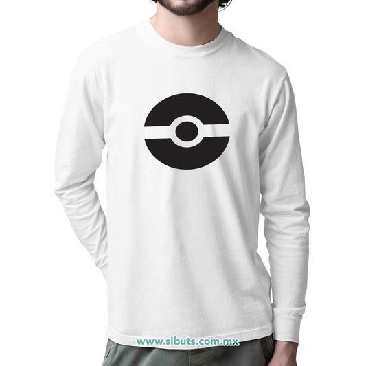 Playera Hombre Manga Larga Pokemon Lucho