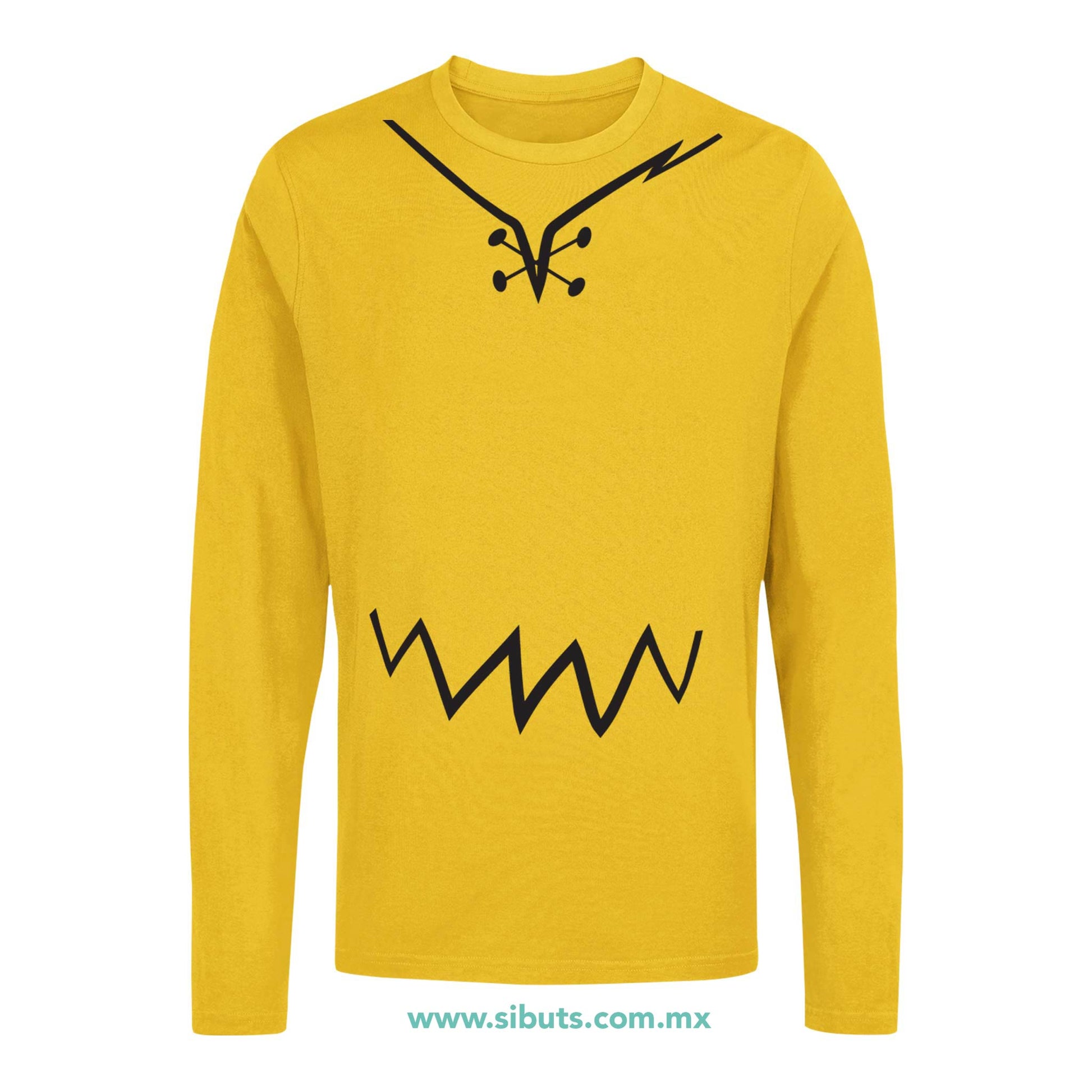 Playera Hombre Manga Larga Picapiedra Pablo