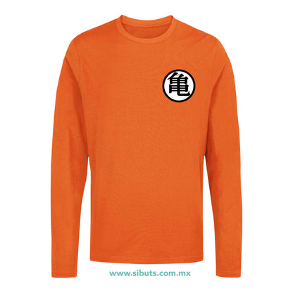 Playera Hombre Manga Larga Dragon Ball Goku Maestro Roshi