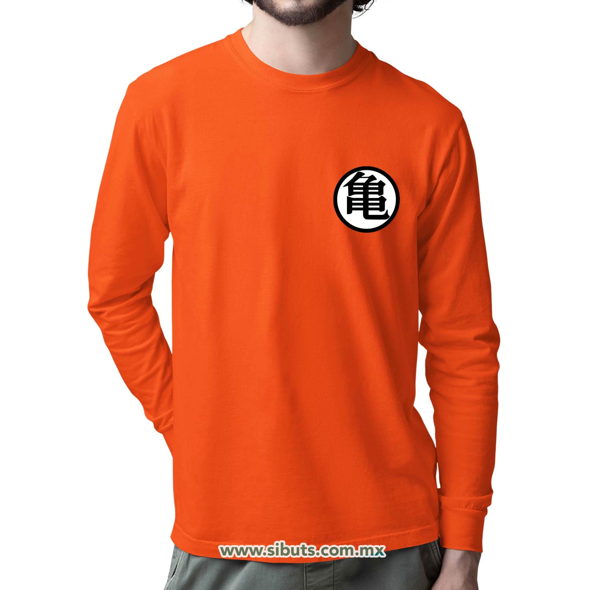 Playera Hombre Manga Larga Dragon Ball Goku Maestro Roshi