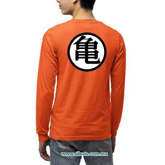 Playera Hombre Manga Larga Dragon Ball Goku Maestro Roshi