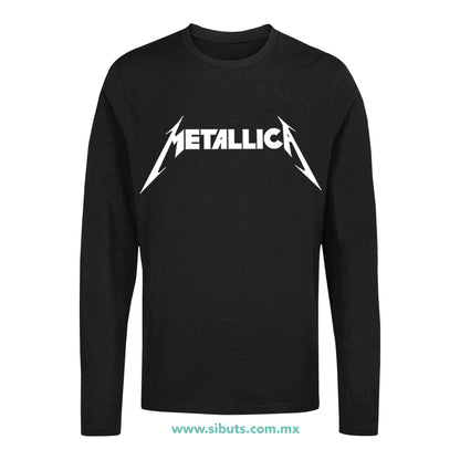 Playera Hombre Manga Larga Metallica