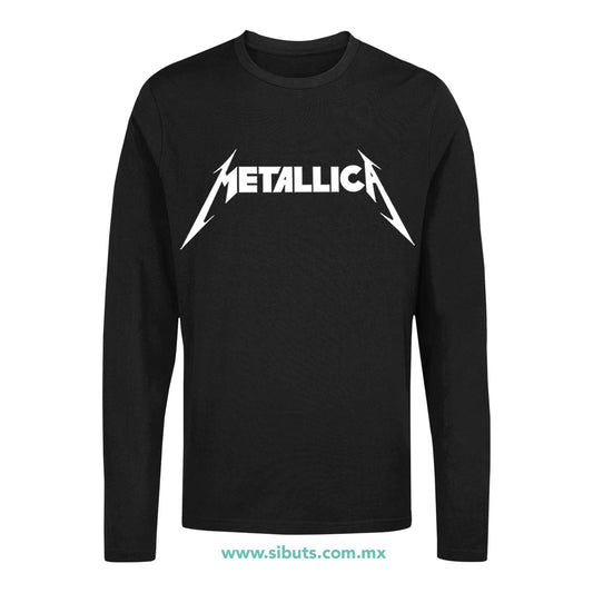 Playera Hombre Manga Larga Metallica