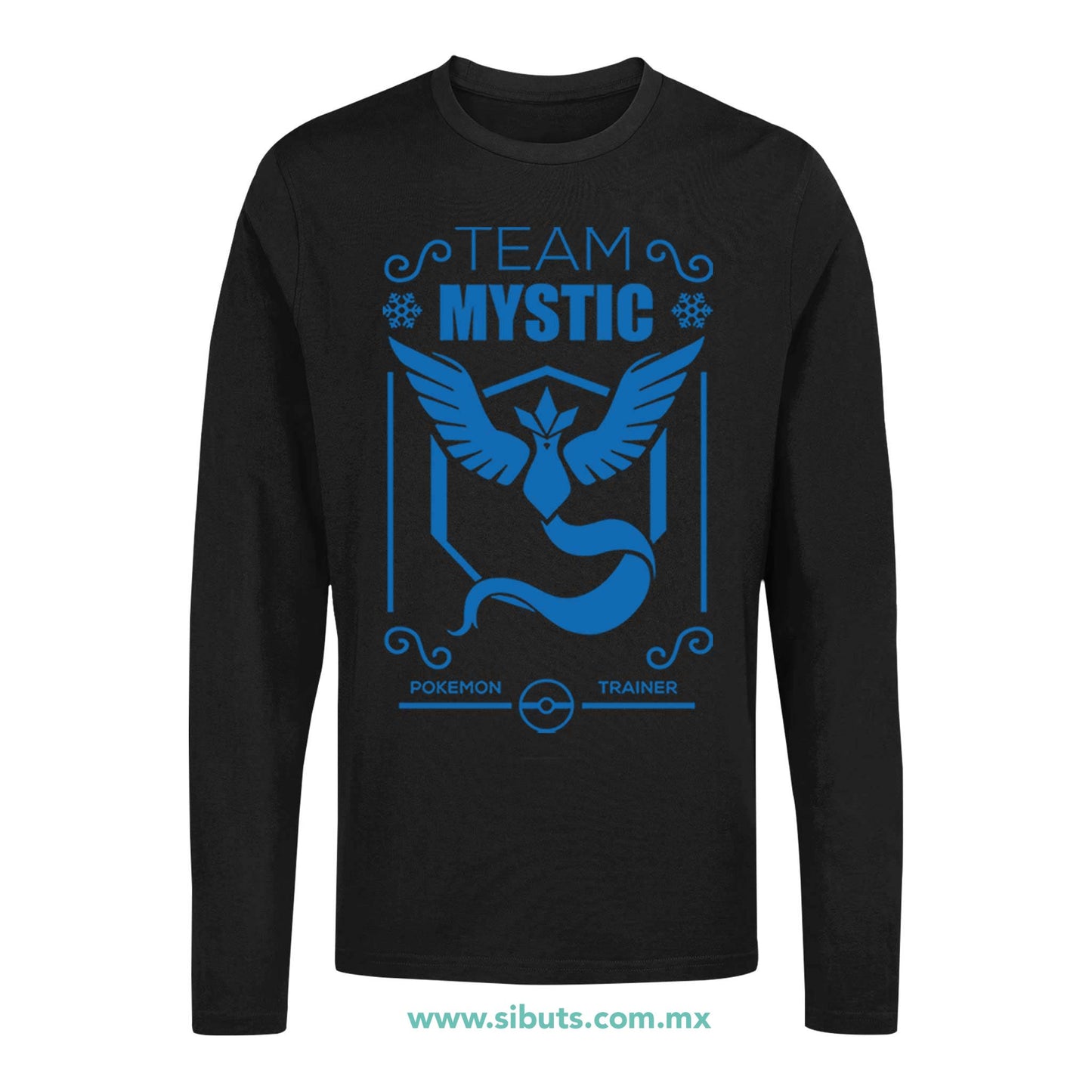 Playera Hombre Manga Larga Pokemon Go Team Mystic